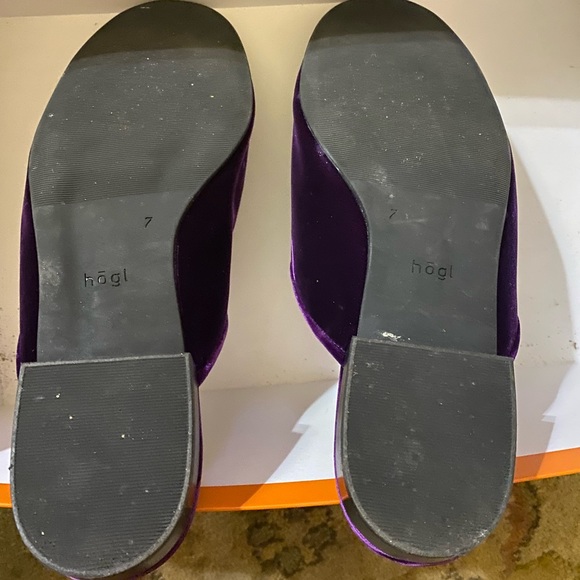 HOGL MULES VELOUR WITH DESIGN - Picture 3 of 3